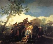 Francisco Goya Blind Guitarist oil